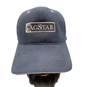 AGSTAR FINANCIAL SERVICES Black Tan Adjustable Baseball Ball Cap Hat One Size